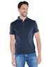 Herren Poloshirt mit Knopfleiste , Saphirblau