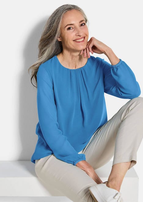 GOLDNER Blouse Elegante blouse van chiffon