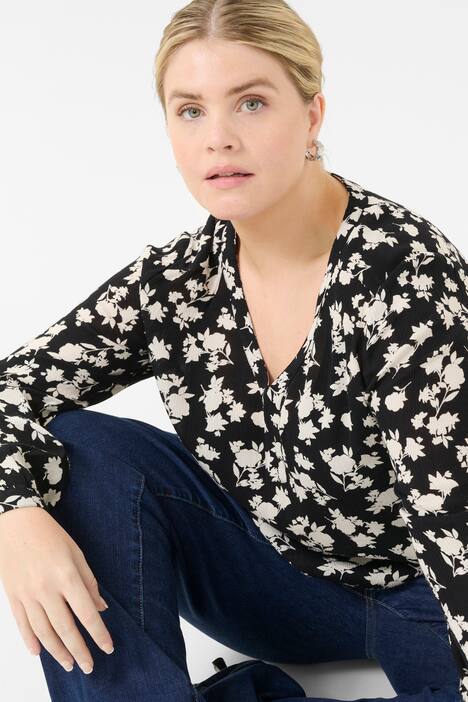 Langarm-Bluse Regular fit