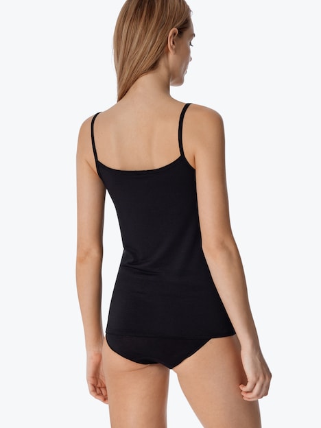 Schiesser Damen Tanktop 2-Pack Modal Essentials - Modal Essentials schwarz