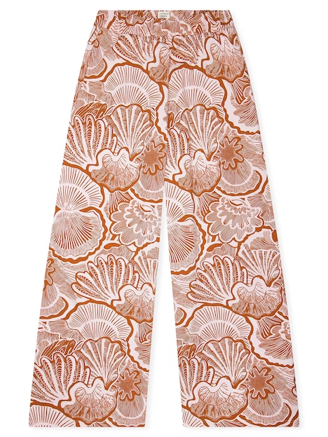 Schiesser Damen Pyjamahose Mix Relax orange,rosa