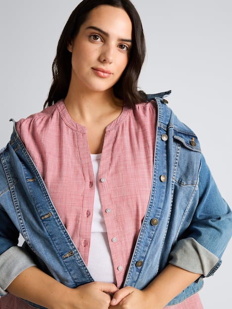 Tom Tailor Women PLUS Blusen & Shirts Plus Size - Bluse aus Baumwolle