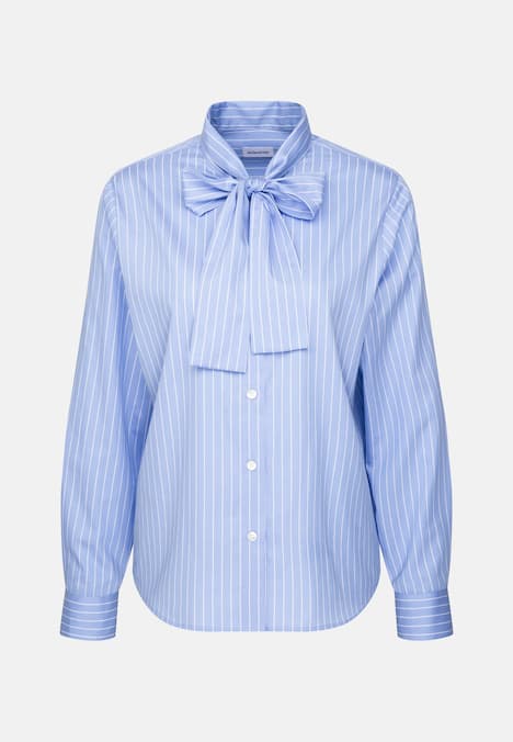 Damen Ausgestellte Bluse - Gestreift