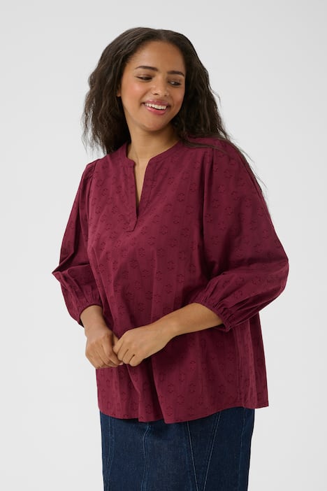 Langarm-Bluse Regular fit