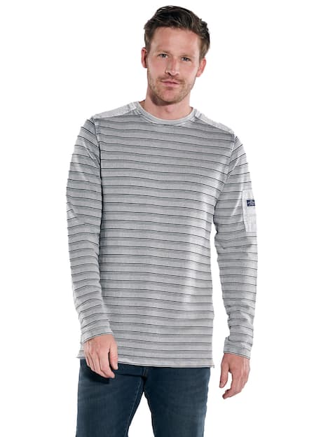 engbers Herren Langarm-Shirt regular , Silbergrau