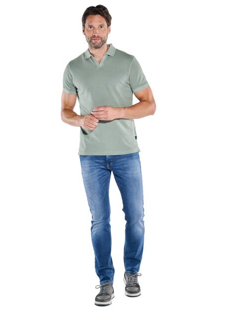 engbers Herren Polo-Shirt uni , Khaki