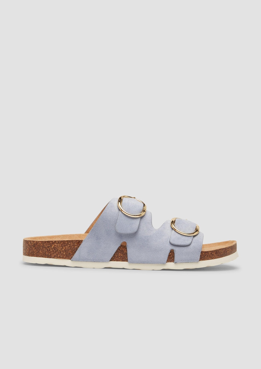 Pantoletten in Leder-Optik