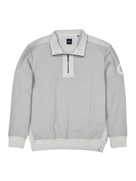 engbers Herren Sweatshirt mit Zipper , Hellgrau