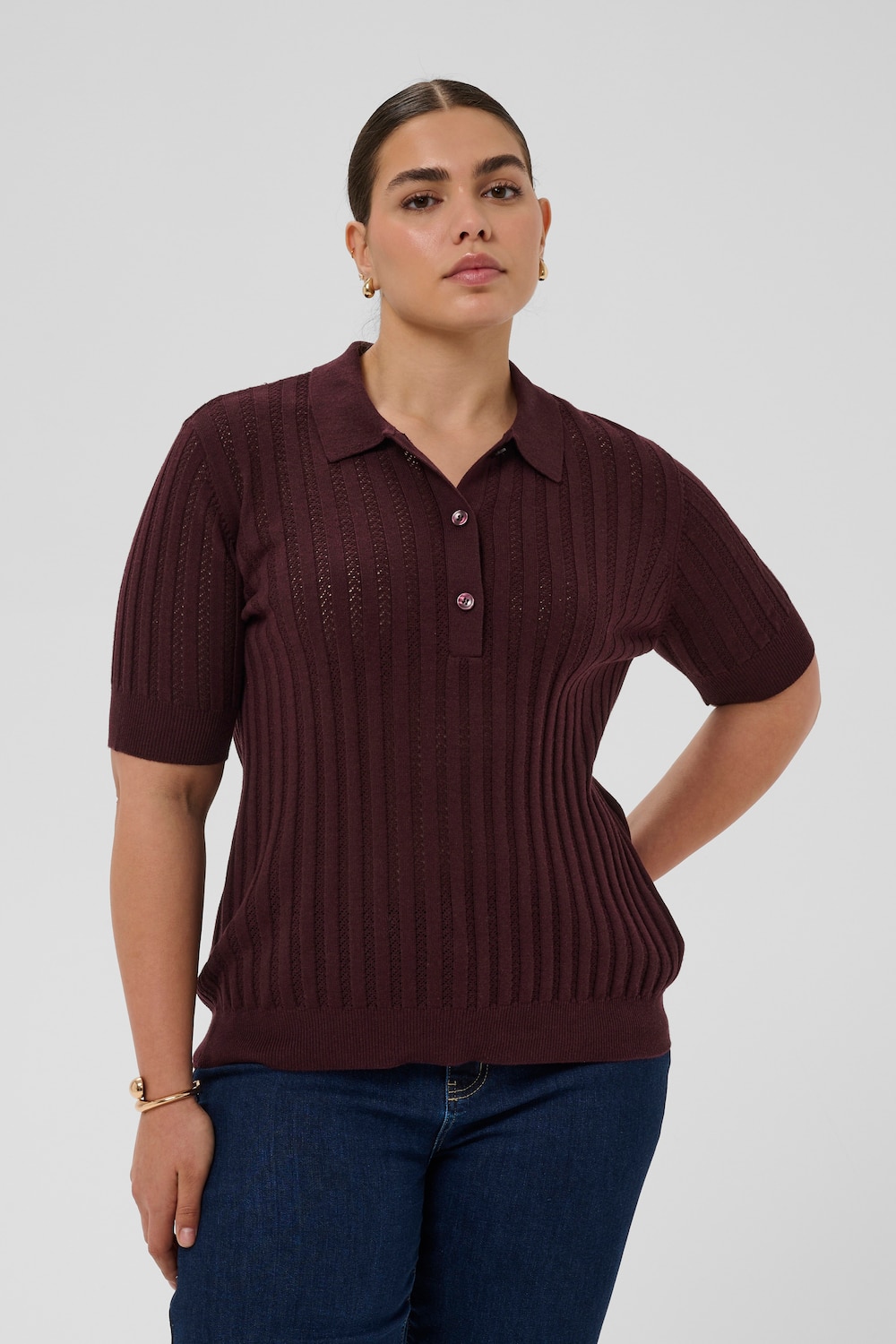 Kurzarm-Bluse Regular fit