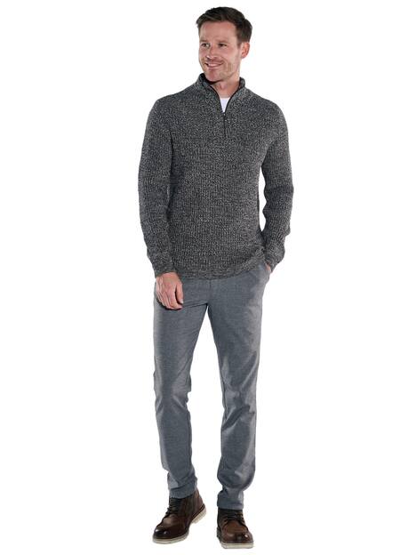 engbers Herren Pullover Polokragen , Braunbeige