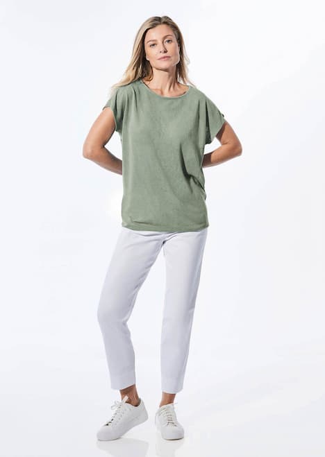 Shirt in Leinenoptik