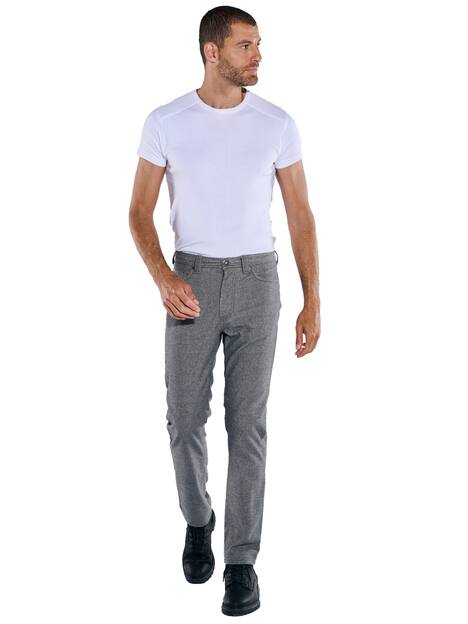 engbers Herren 5-Pocket-Hose slim fit , Kieselgrau