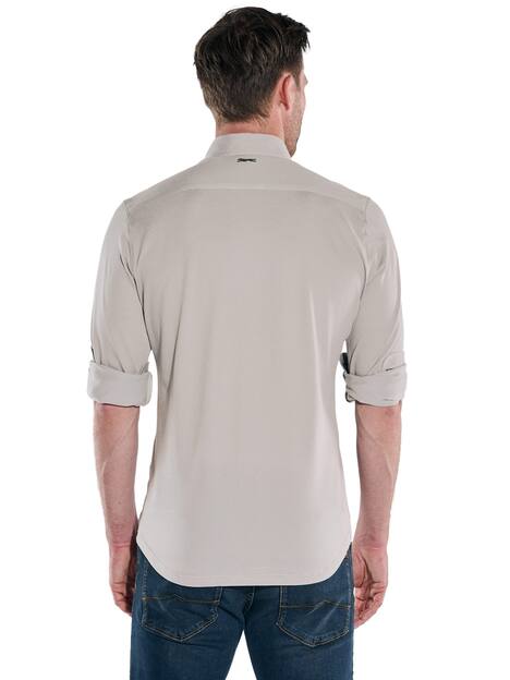 engbers Herren Hemd uni , Beige