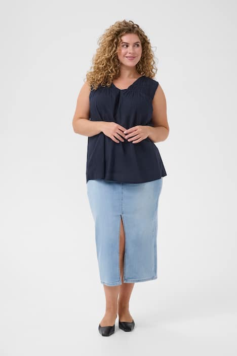 Ärmellose Bluse A-shape