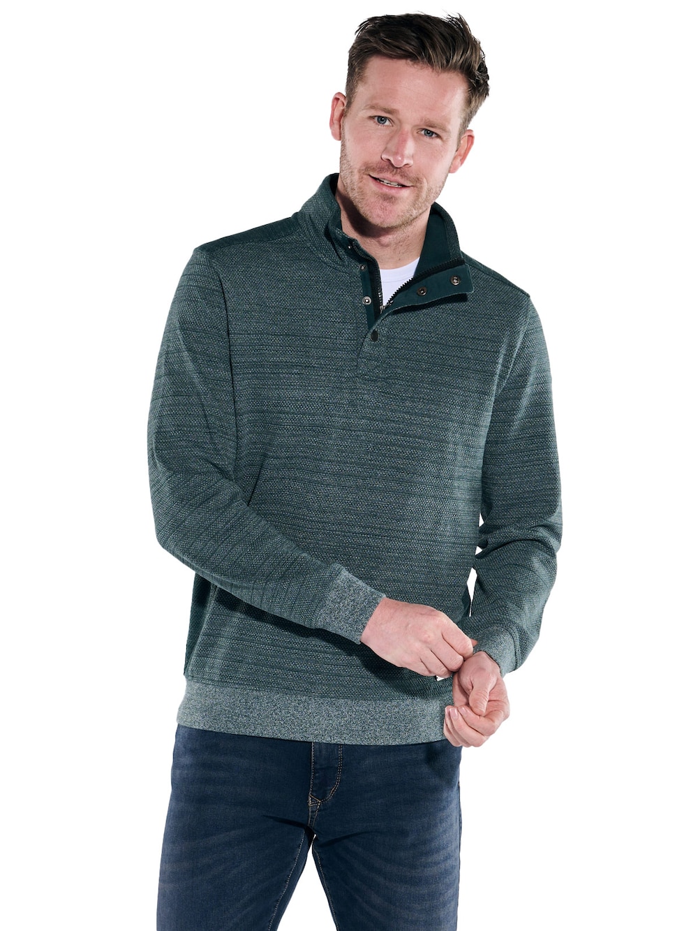 Sweatshirt mit Stehkragen