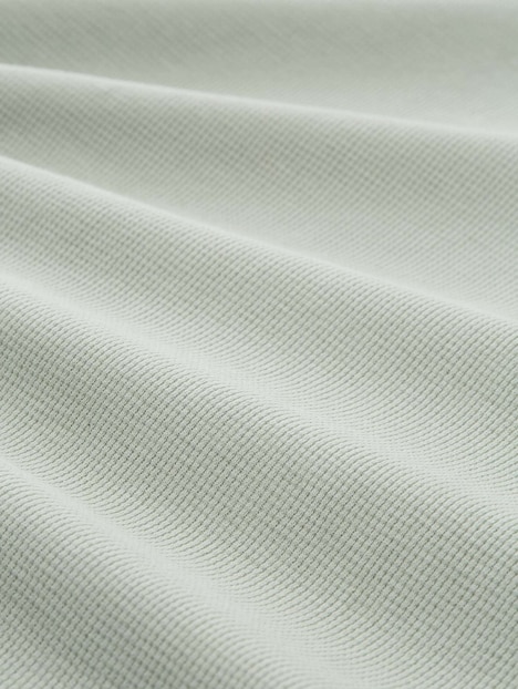 Henley Langarmshirt mit Waffelstruktur