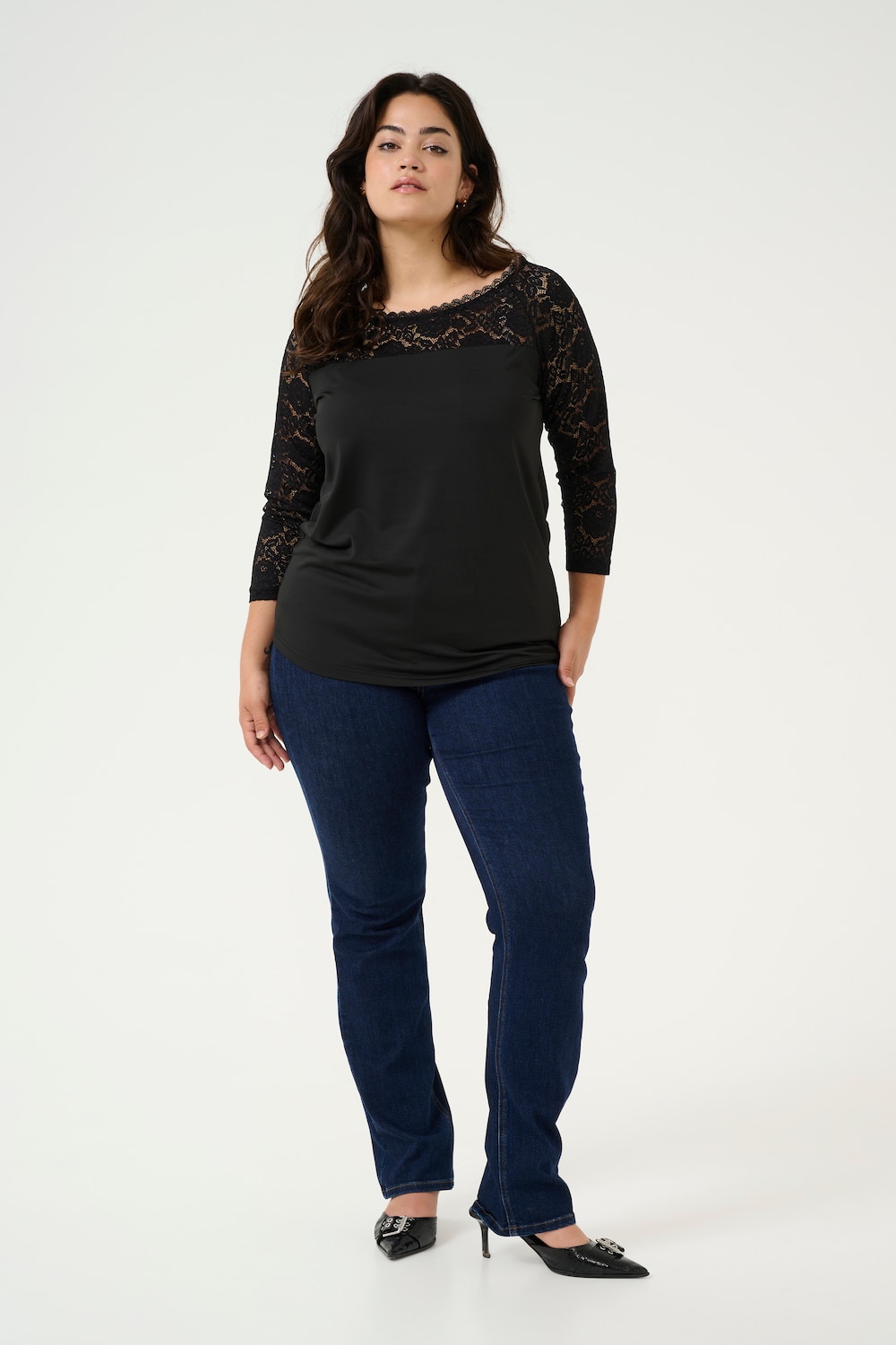 Langarm-Bluse Regular fit
