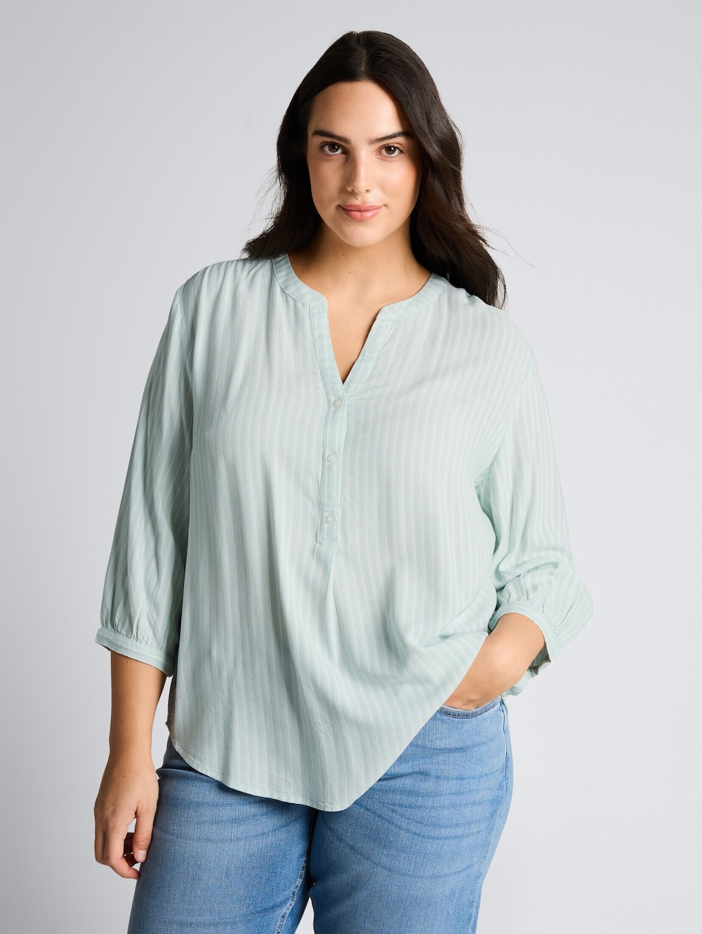 Bluse mit Streifenmuster
