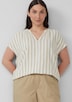 Ärmellose Bluse aus Leinenmix im Relaxed Fit