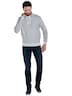engbers Herren Sweatshirt mit Zipper , Hellgrau