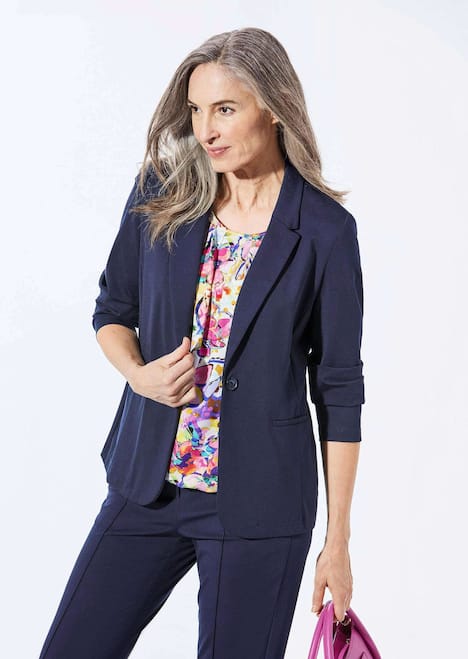 GOLDNER Blazer Lichte jersey blazer met uitstekende bewegingsvrijheid