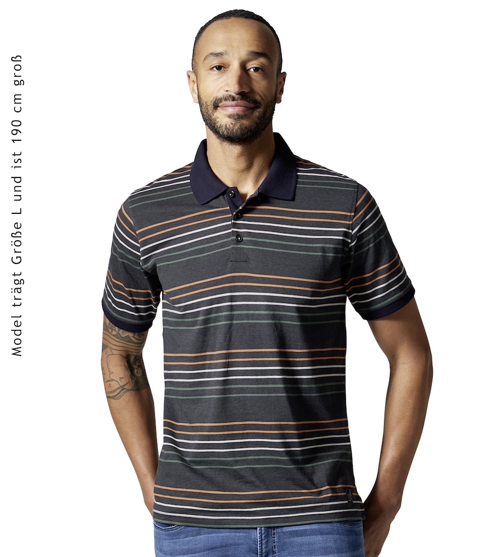 CASAMODA Polo-Shirt gestreift