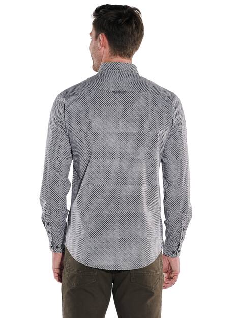 engbers Herren Langarm-Hemd gemustert , Hellbraun