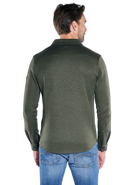 engbers Herren Sweatshirt im Overshirt-Design , Oliv