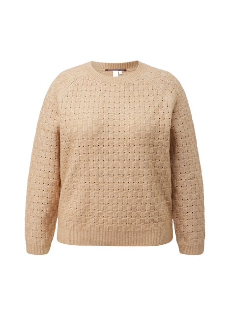 Weicher Pullover mit Strukturmuster