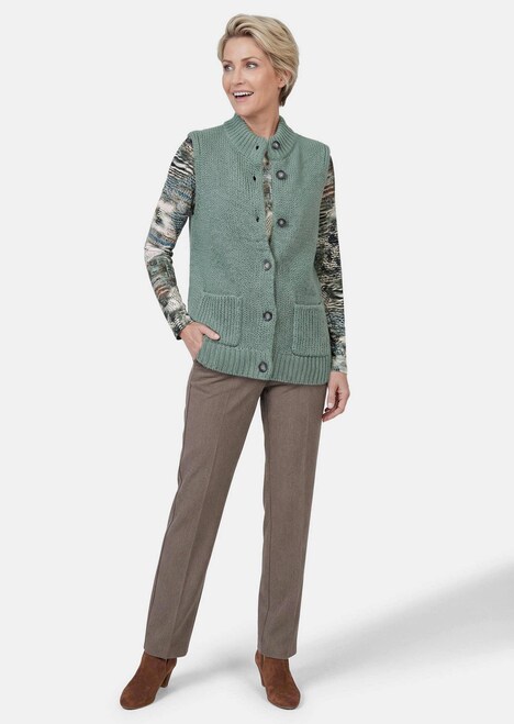 Gebreid vest met knoopsluiting