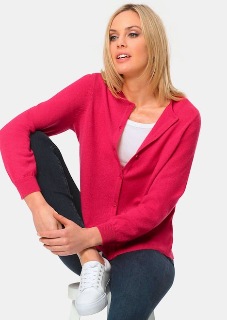 Kuschelweiche Kaschmir-Strickjacke