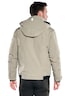 Herren Funktionsjacke mit abnehmbarer Kapuze , Braunbeige