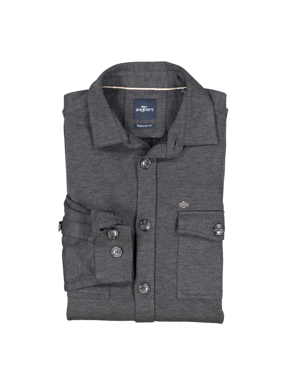 engbers Herren Langarm-Hemd slim fit , Anthrazit