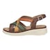 Damen Sandale Sevran 07, grün-multi