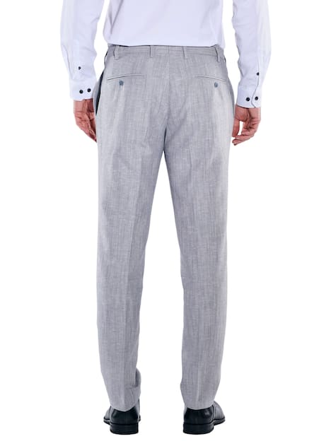 engbers Herren Anzughose regular , Hellgrau