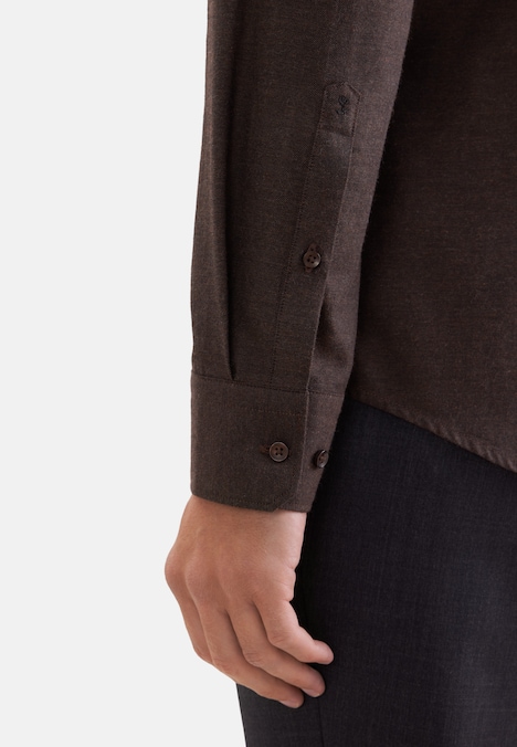 Herren Flanellhemd - Uni