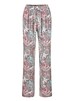 Lange Viskose Schlupfhose mit Paisley-Print und weitem Bein