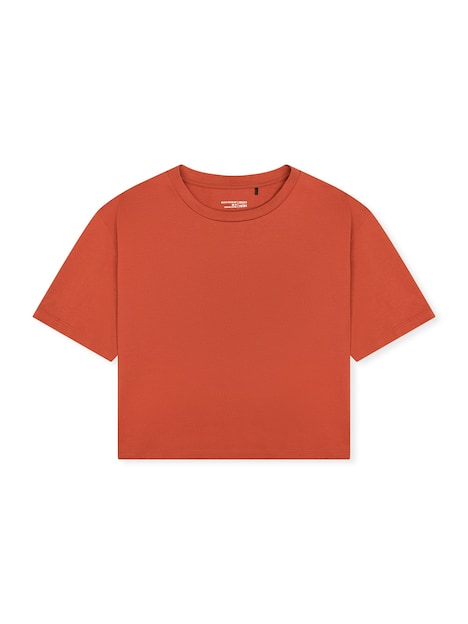 Schiesser Damen Pyjamaoberteil Mix Relax terracotta