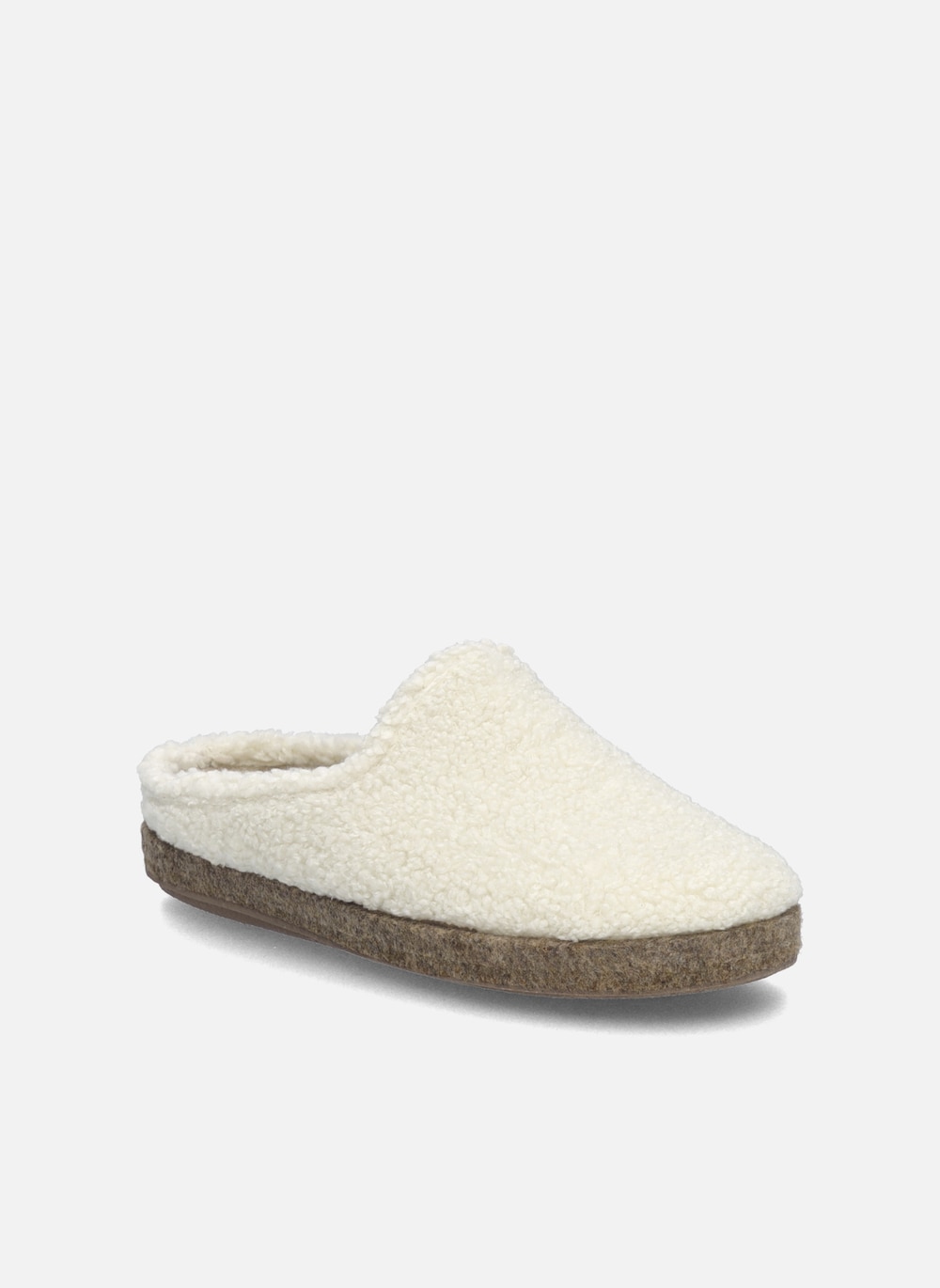 Damen Hausschuh Lara 02, offwhite-kombi