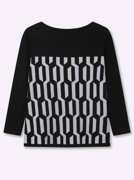 Pullover Langarm Jersey, Jacquard Sonstiges Muster Ohne Kragen