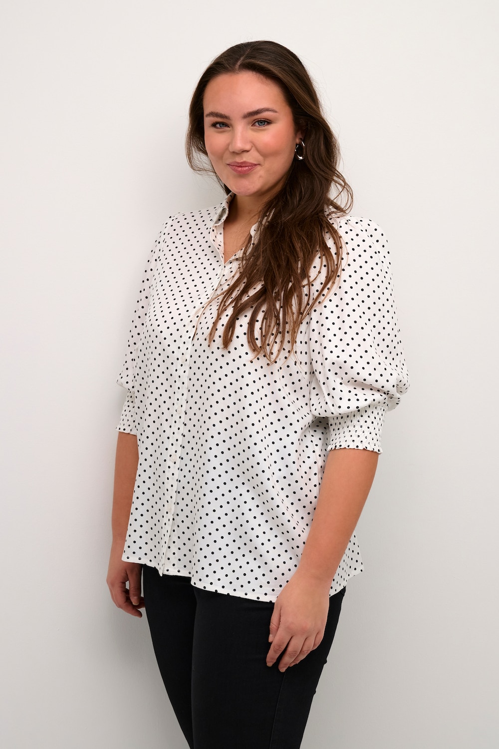Kurzarm-Bluse Regular fit