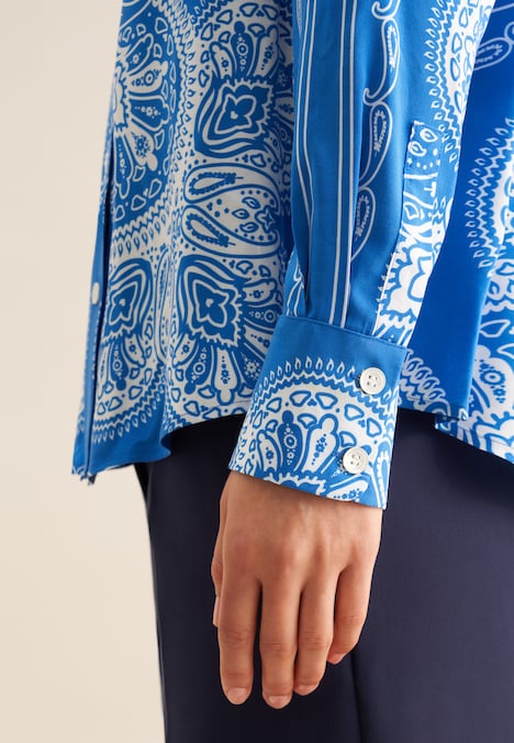 Damen Hemdbluse - Tuchprint