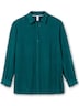 Hemdbluse Klassische Bluse aus Twillqualität Langarm Uni Hemdkragen