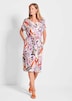 Kurzarm-Kleid mit Ethno-Print