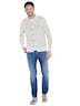 Herren Overshirt regular , Silbergrau