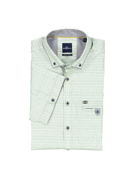 engbers Herren Kurzarm-Hemd regular , Hellgruen