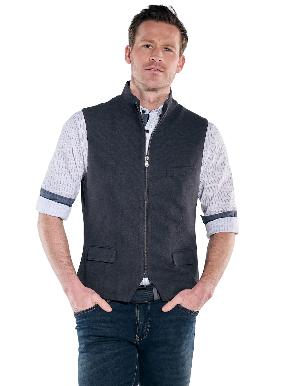 Herren Weste , Saphirblau
