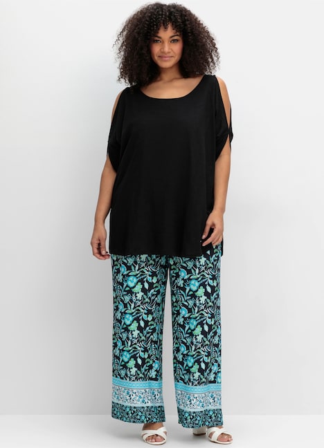 Longshirt Kurzarm Uni