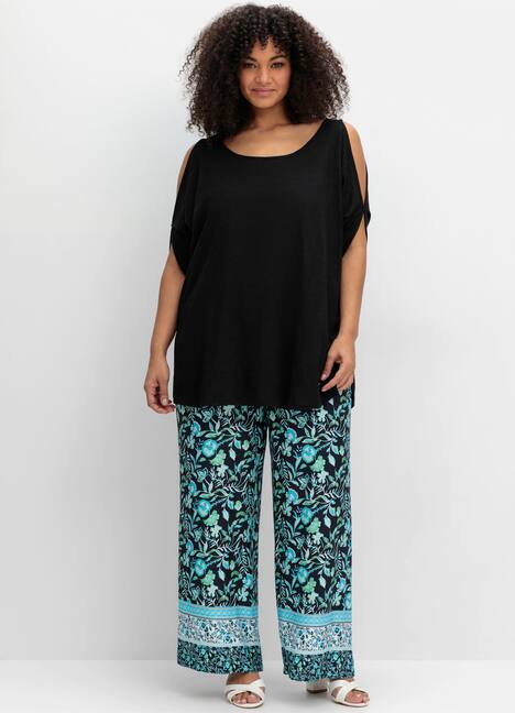 Longshirt Kurzarm Uni