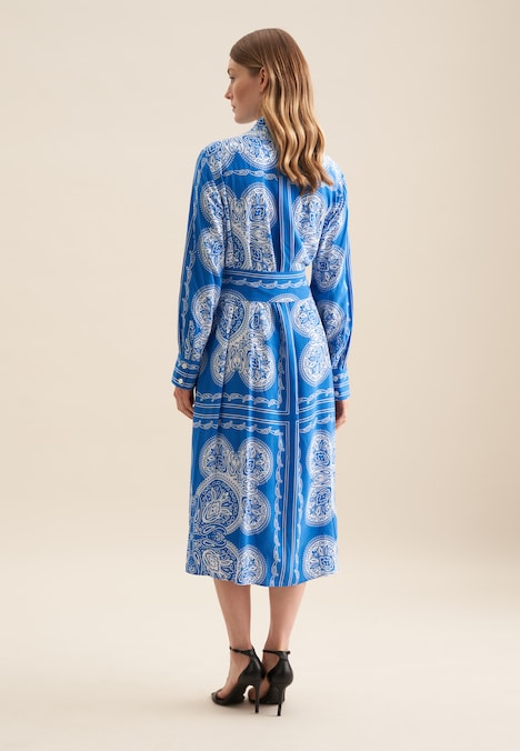 Damen Kleid - Tuchprint